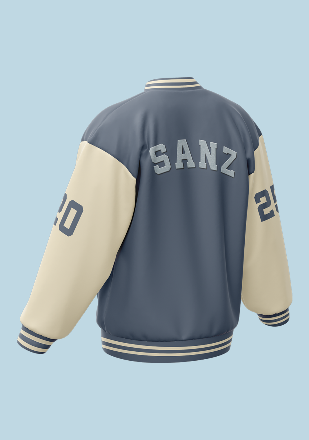 CHAQUETA VARSITY SANZ - AZUL