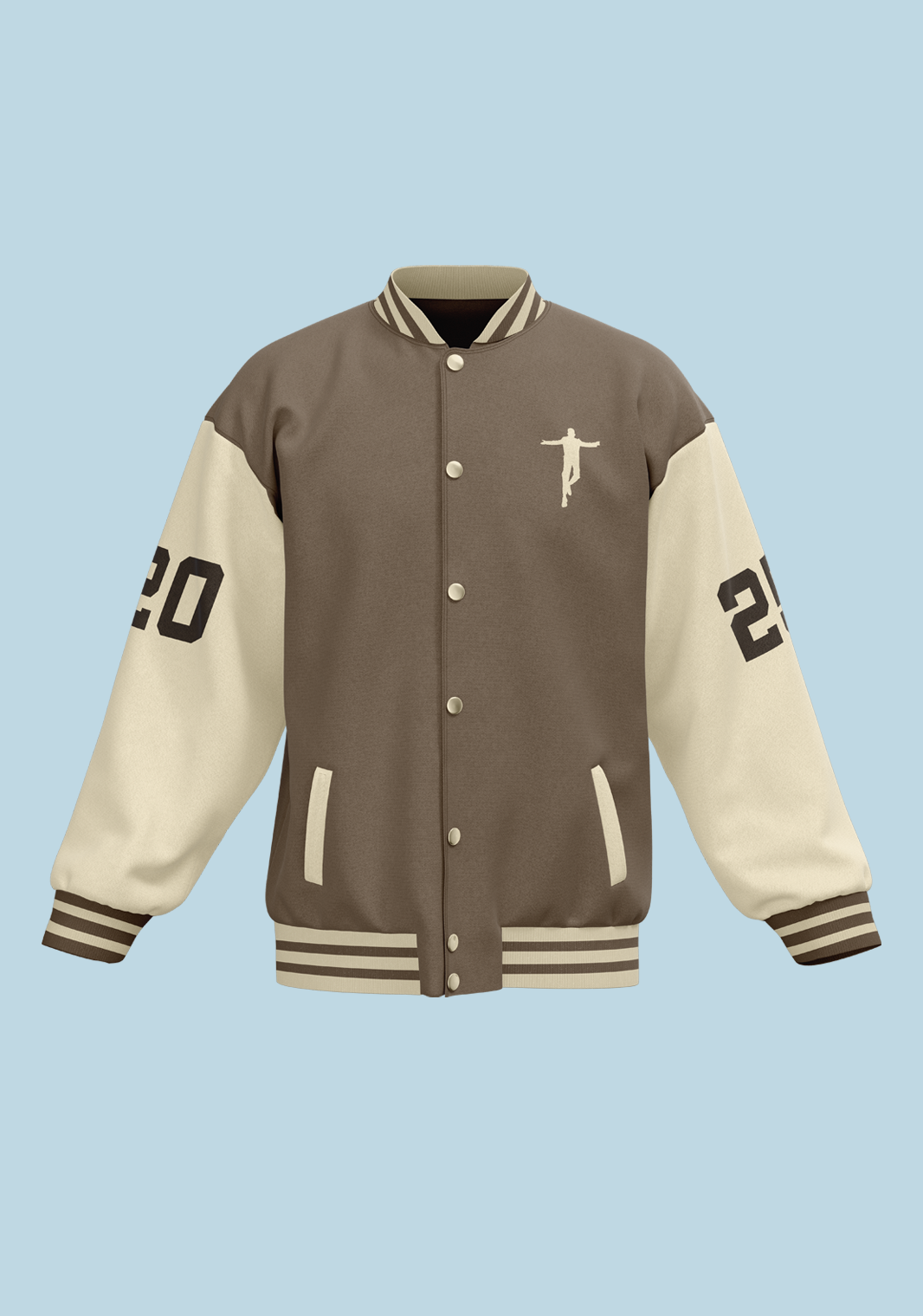 CHAQUETA VARSITY SANZ - NUDE