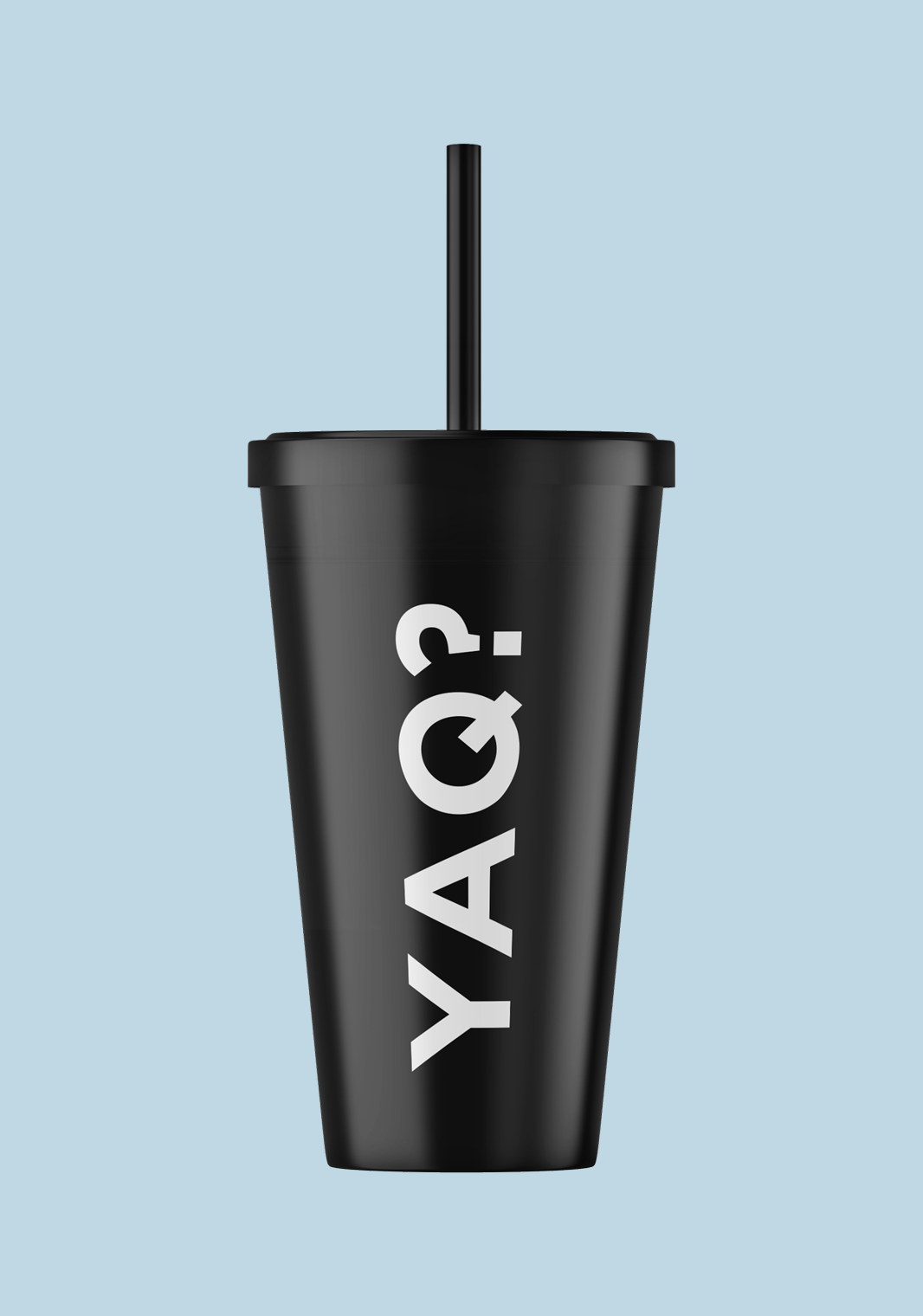 VASO PLÁSTICO "YAQ?" - NEGRO